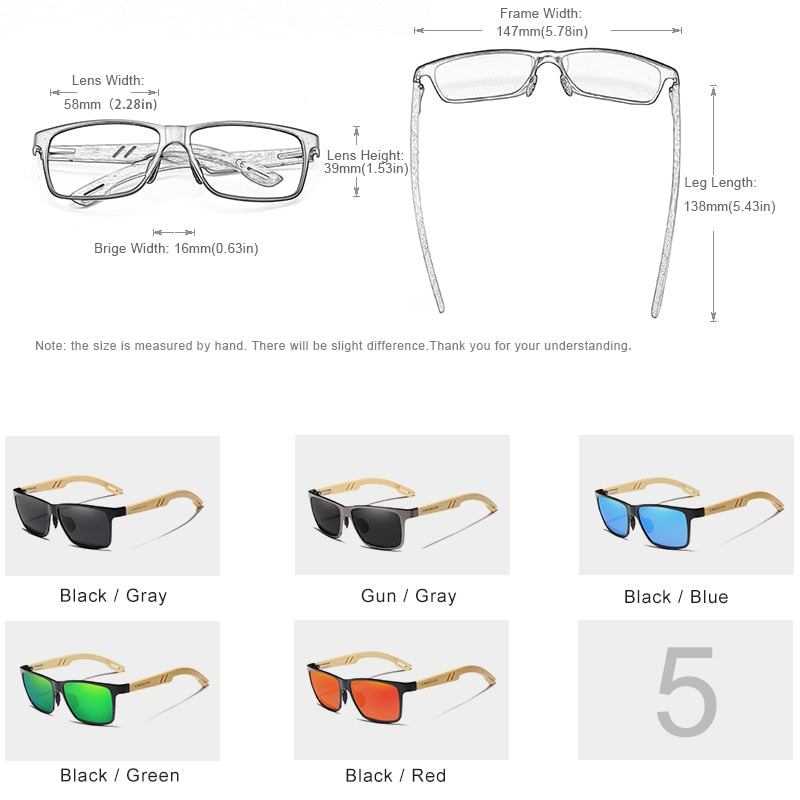 KINGSEVEN-Marke-Original-Design-Aluminium+Bambus-natürliche-hölzerne-Sonnenbrille-für-Frauen