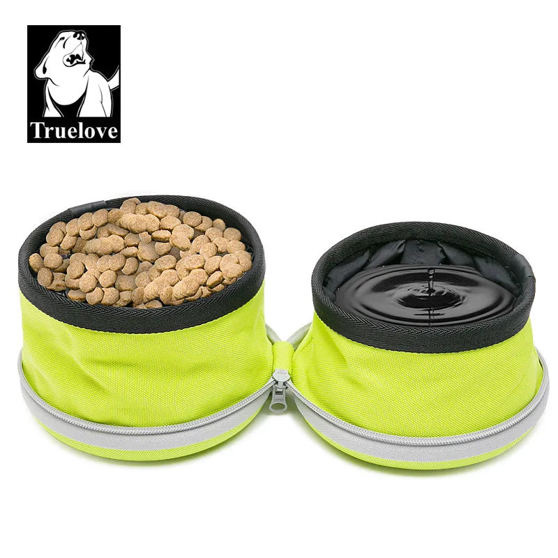 Truelove Collapsible 2 Way Use Dog Bowl Feeding Mat Travel Waterproof Foldable Running Hiking Camping TLT2351