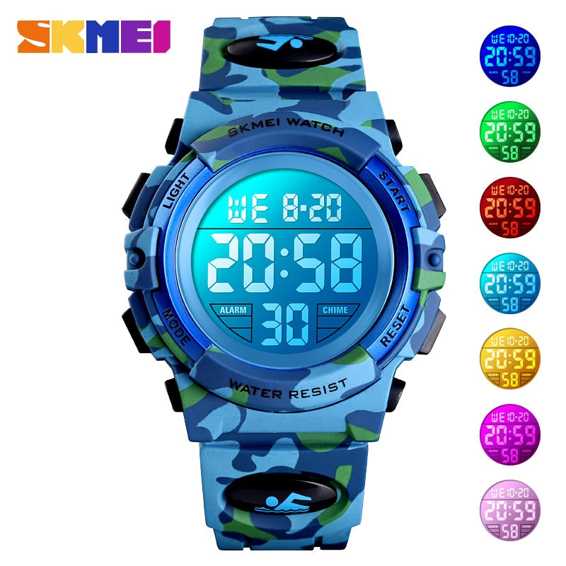 SKMEI-Military-Kids-Sport-Watches-50M-Waterproof-Electronic-Wristwatch-Stop-Watch-Clock-Children-Digital-Watch-For-Boys-Girls