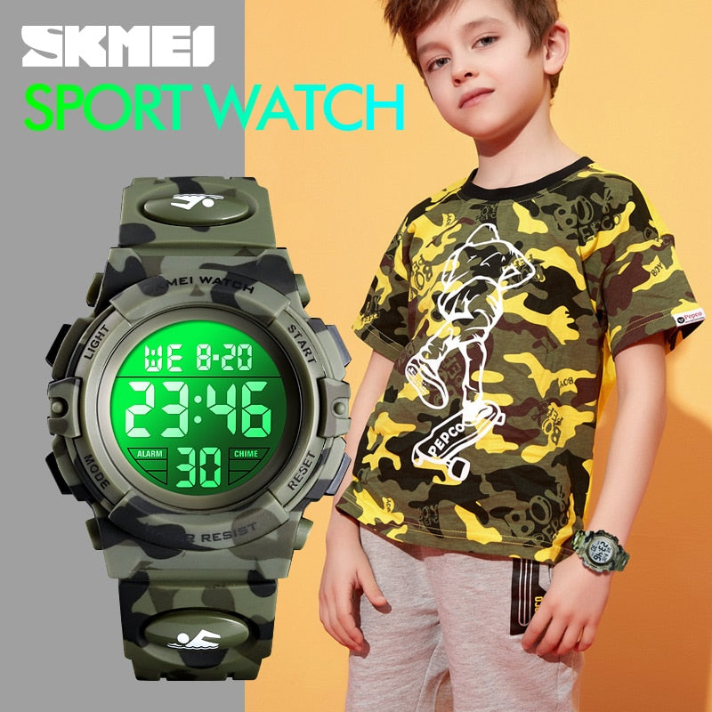 SKMEI-Military-Kids-Sport-Watches-50M-Waterproof-Electronic-Wristwatch-Stop-Watch-Clock-Children-Digital-Watch-For-Boys-Girls