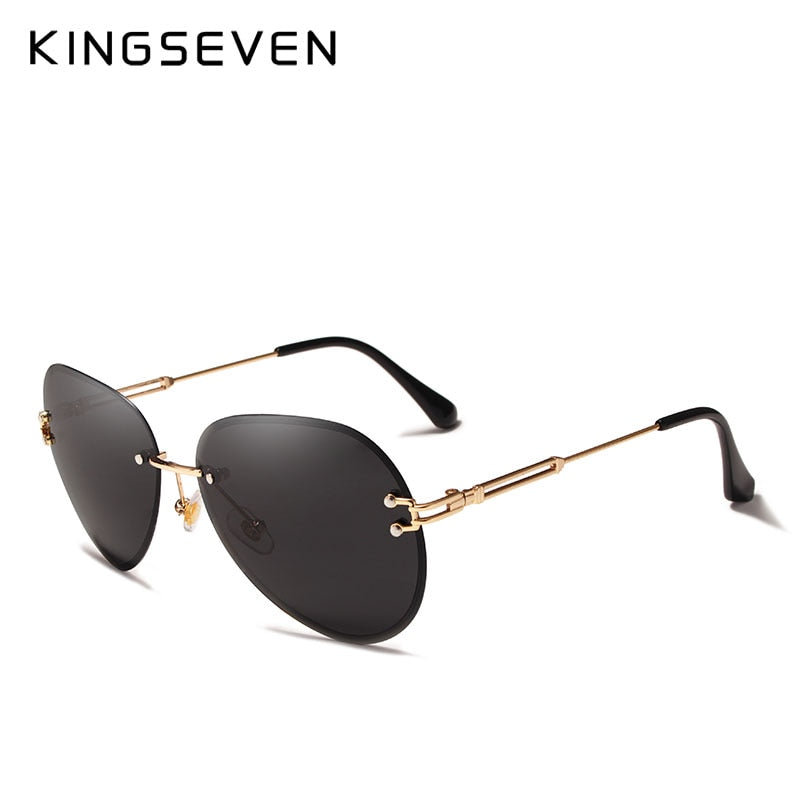 KINGSEVEN DESIGN lunettes de soleil aviateur pour femme, bleu, UV400