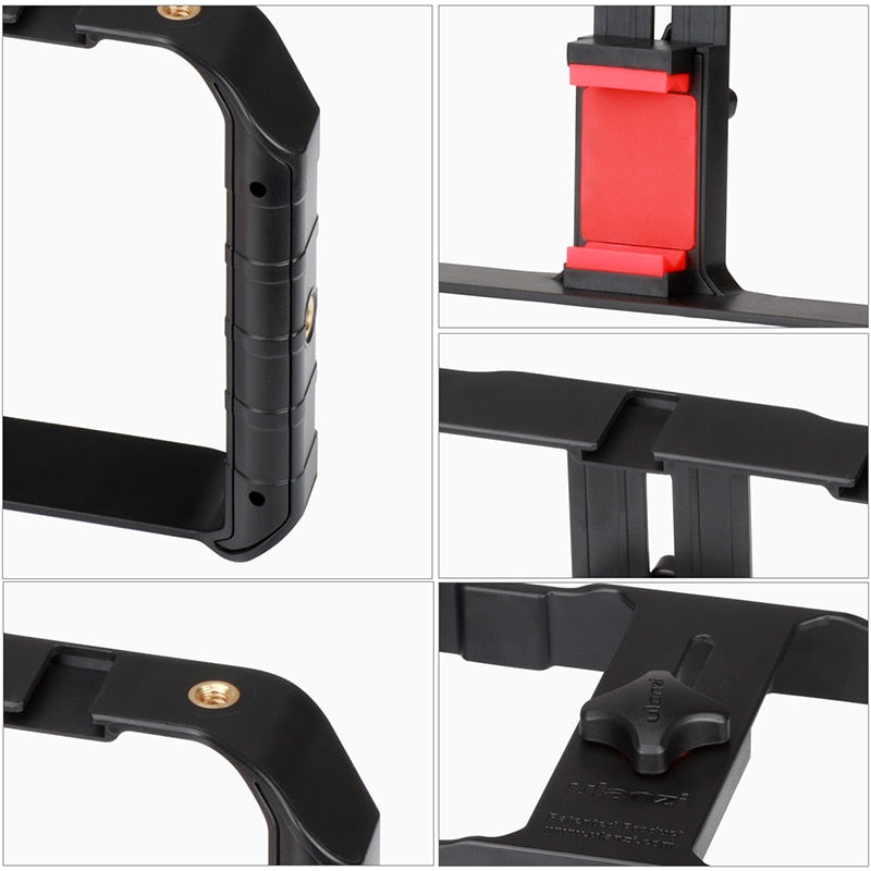 Ulanzi-U-Rig-Pro-Smartphone-Video-Rig-w-3-Shoe-Mounts-Filmmaking-Case-Handheld-Phone-Video-Stabilizer-Grip-Tripod-Mount-Stand