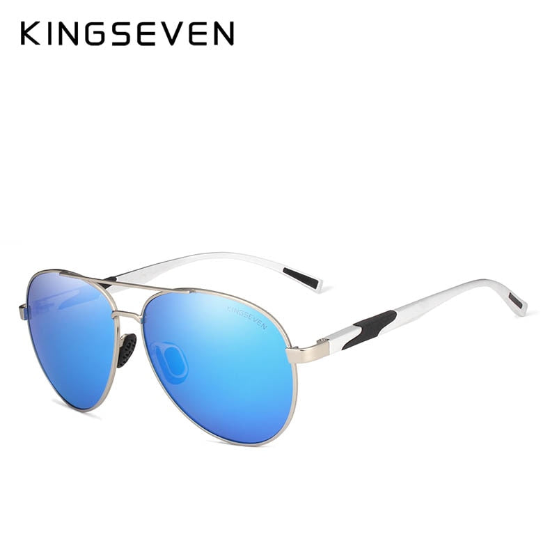 KINGSEVEN 2018 Lunettes de Soleil Polarisées HD Aluminium Oculos N7228