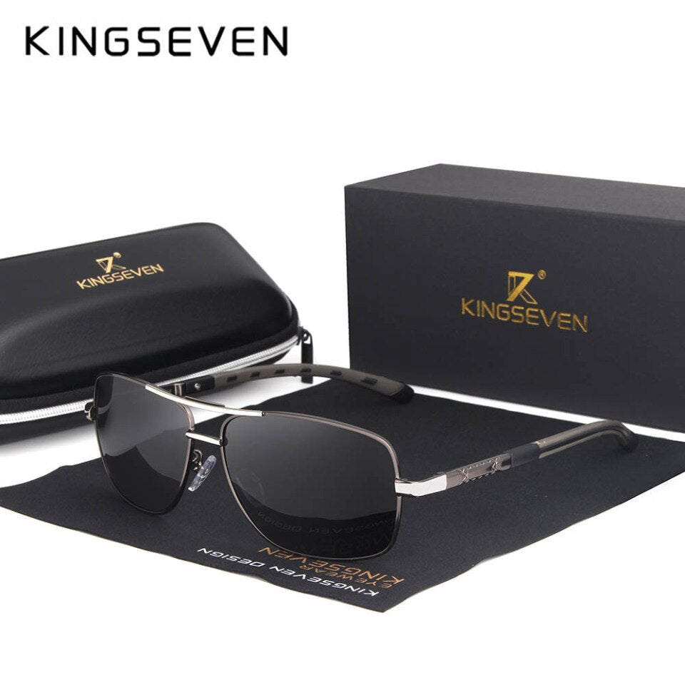 KINGSEVEN lunettes de soleil homme polarisées UV400 miroir N724