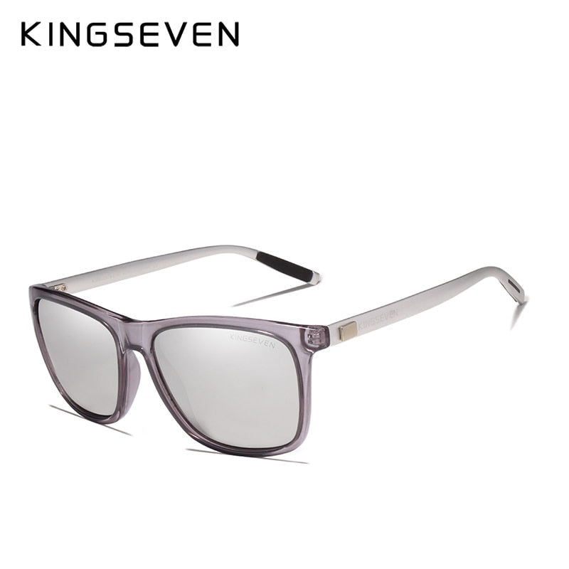 KINGSEVEN lunettes de soleil à monture en aluminium miroir polarisé hommes femmes