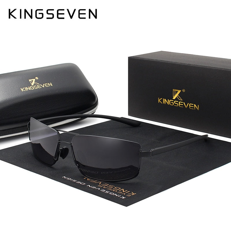 KINGSEVEN Sunglasses for Men, Square Frame