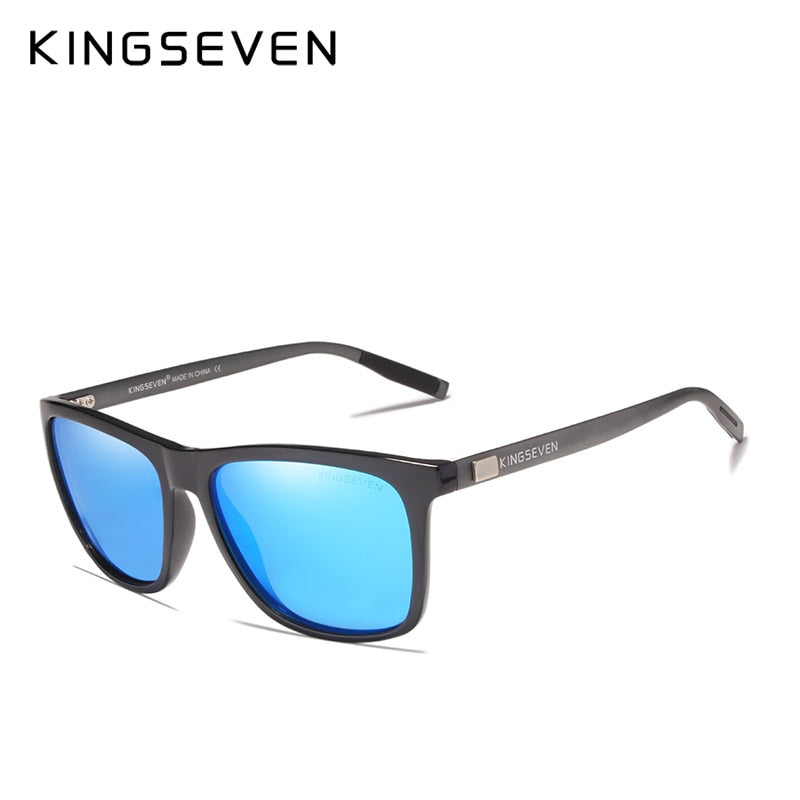 KINGSEVEN lunettes de soleil à monture en aluminium miroir polarisé hommes femmes