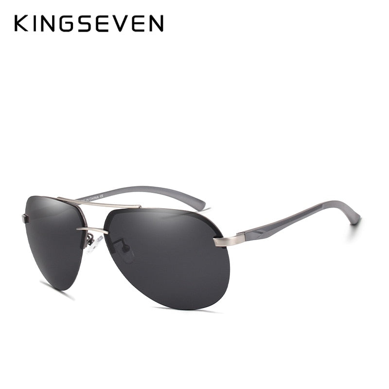 KINGSEVEN lunettes de soleil pilote polarisées hommes vintage monture en métal lunettes de conduite