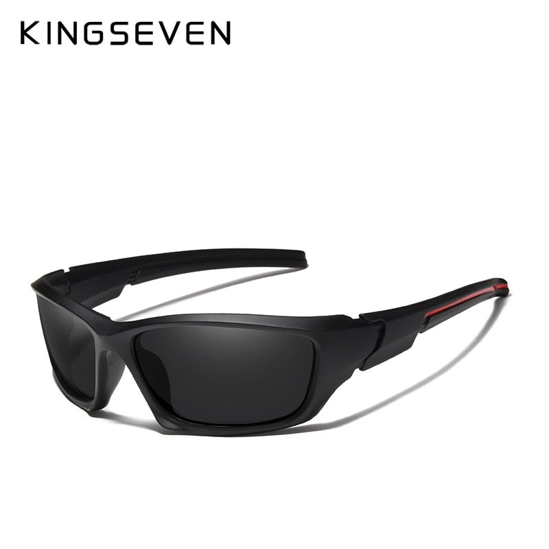 Lunettes de soleil KINGSEVEN TR90 polarisées hommes cadre en fibre de carbone