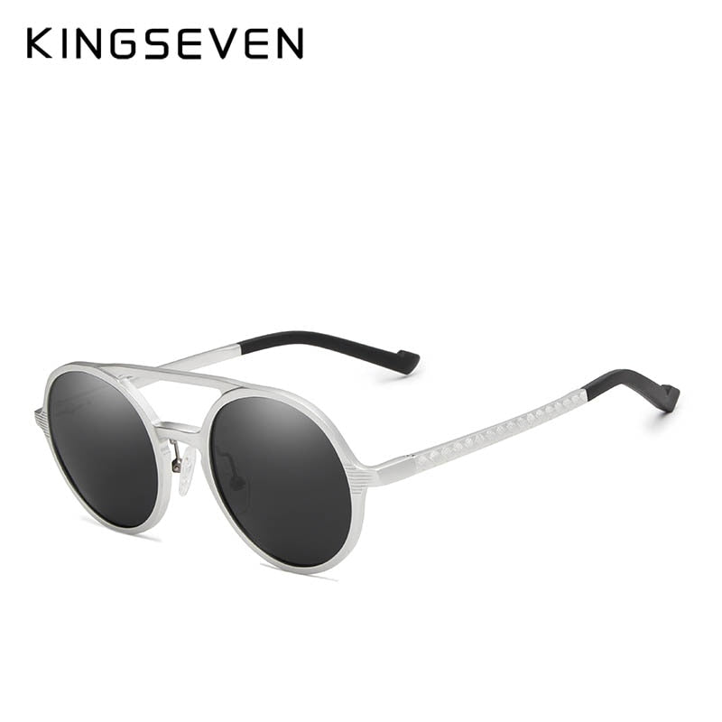KINGSEVEN Lunettes de soleil pour homme en aluminium polarisées Retro Eyewear Driving
