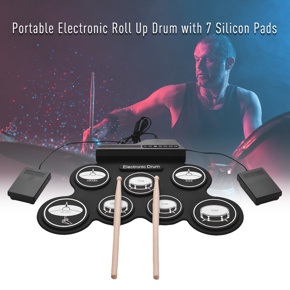 Compact-Grš§e-USB-Roll-Up-Silicon-Drum-Set-Digital-Electronic-Drum-Kit-7-Drum-Pads-with-Drumsticks-Foot-Pedals-for-Beginners