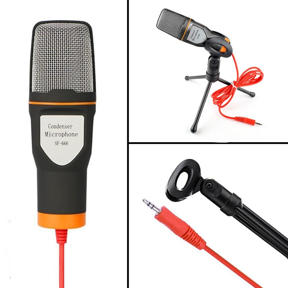 Neue-Kondensatormikrofon-3,5-mm-Stecker-Home-Stereo-MIC-Desktop-mit-Stativ