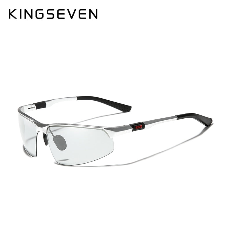KINGSEVEN Alu Sonnenbrille polarisiert Vintage schwarz fahren Oculos De Sol Masculino
