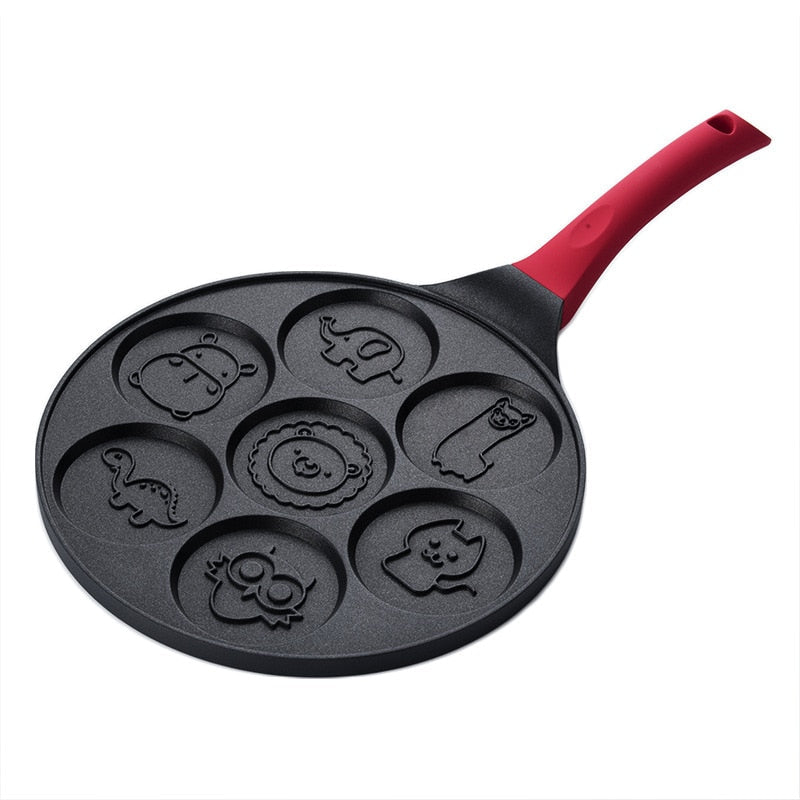 Seven-hole-breakfast-pan-multi-function-wheel-pancake-pan-small-frying-pan-egg-dumpling-non-stick-frying-pan-egg-frying-mould