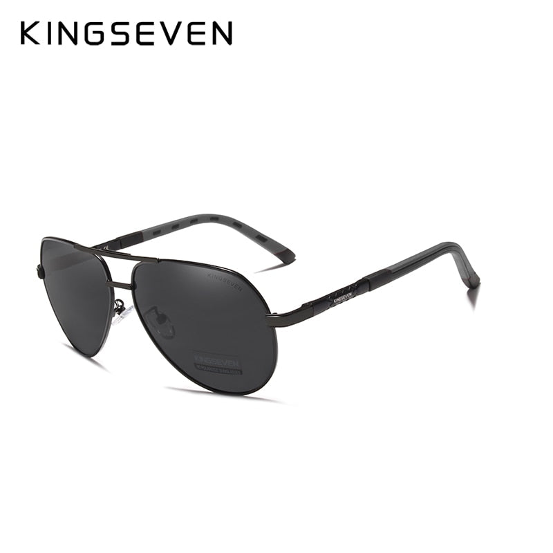 KINGSEVEN Vintage Sonnenbrille polarisiert Aluminium