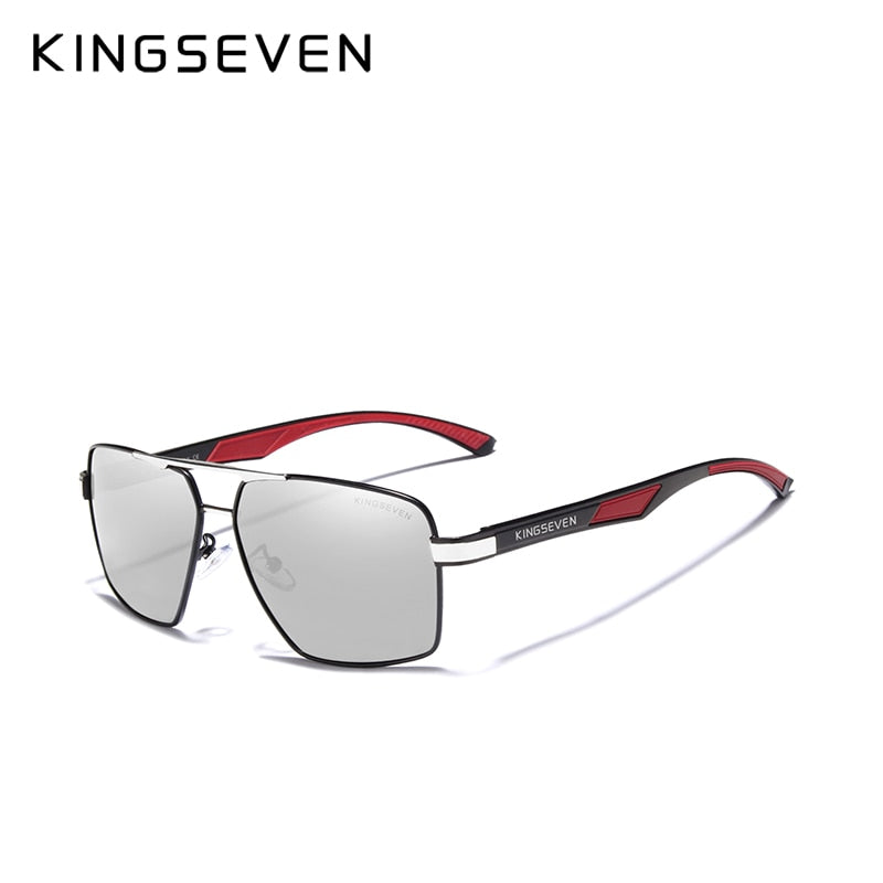 KINGSEVEN Lunettes de soleil polarisées pour homme Miroir Oculos Accessoires de lunettes pour homme