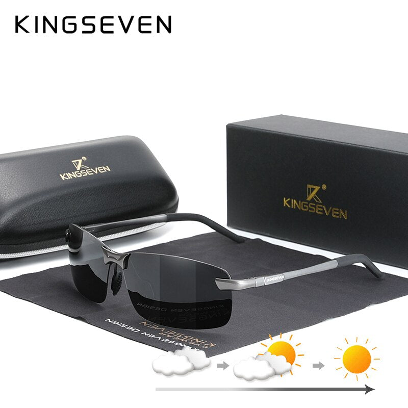 KINGSEVEN lunettes de soleil hommes, polarisées, UV400