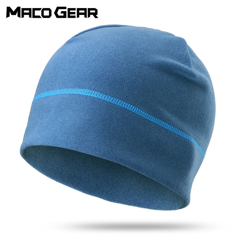 Winter Fleece Hats Bicycle Sport Tennis Fitness Windproof Cap Stretch Running