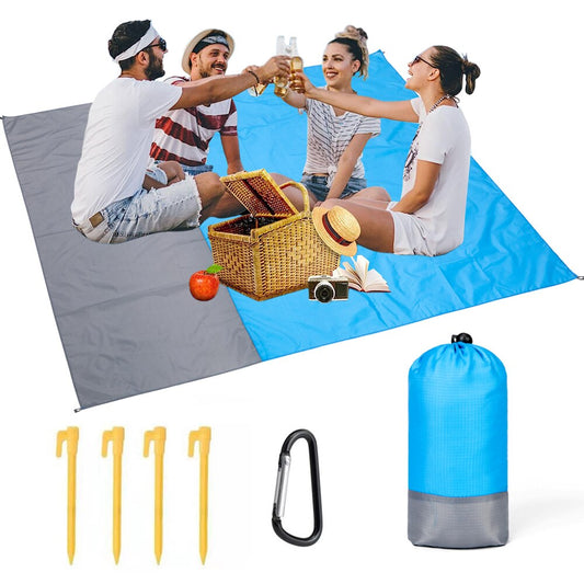 Beach Blanket Sandproof 200 X 210cm Waterproof Beach Mat Picnic Blanket