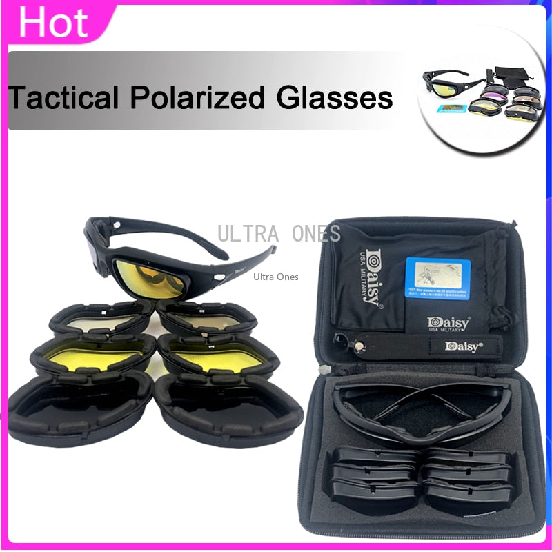 Daisy C5 Tactical Brille Polarisiert Airsoft Paintball Schießen Militärbrille Outdoor