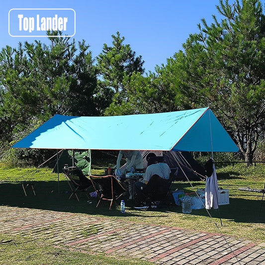 3x5m 3x4m Sonnenunterstand Zelt Tarp Strand Wasserdicht Schatten Outdoor Camping Hängematte