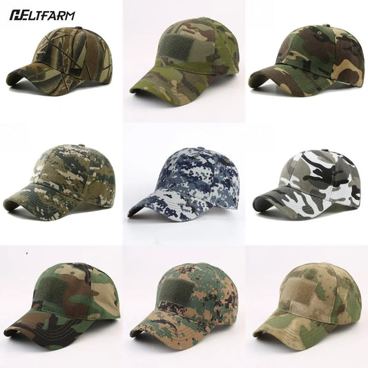 Adjustable Baseball Cap Tactical Summer Camouflage Military Army Camouflage Airsoft Hunting Camping Caps